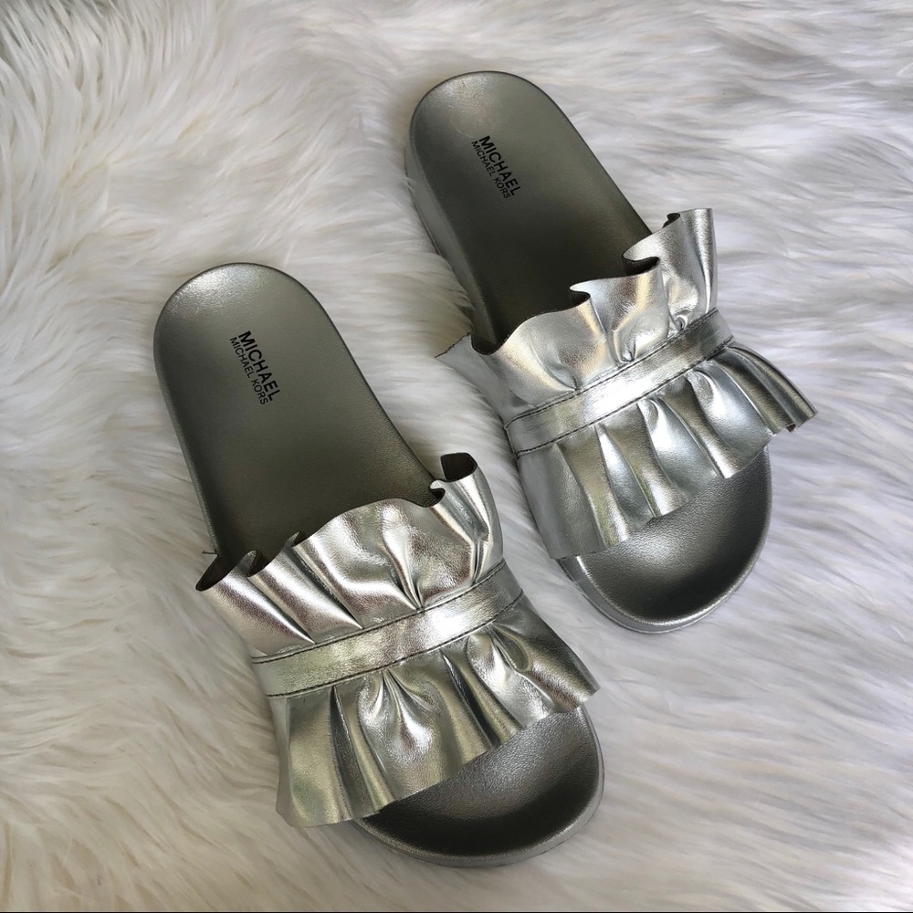 Michael Kors Ruffle Slides